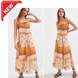 NWT ZARA Dress | Boho Paisley Patchwork Ruffles | XXS
